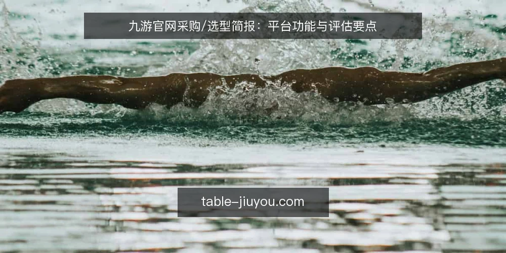 九游官网采购/选型简报:平台功能与评估要点 — 需求定义:九游官网的核心定位与目标用户 配图