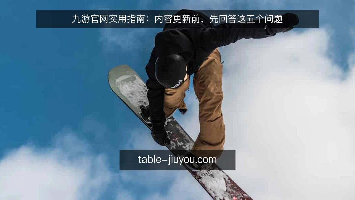 九游官网实用指南：内容更新前，先回答这五个问题