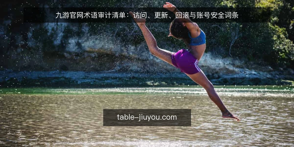 九游官网术语审计清单:访问、更新、回滚与账号安全词条 — 为什么现在做一次术语审计 配图